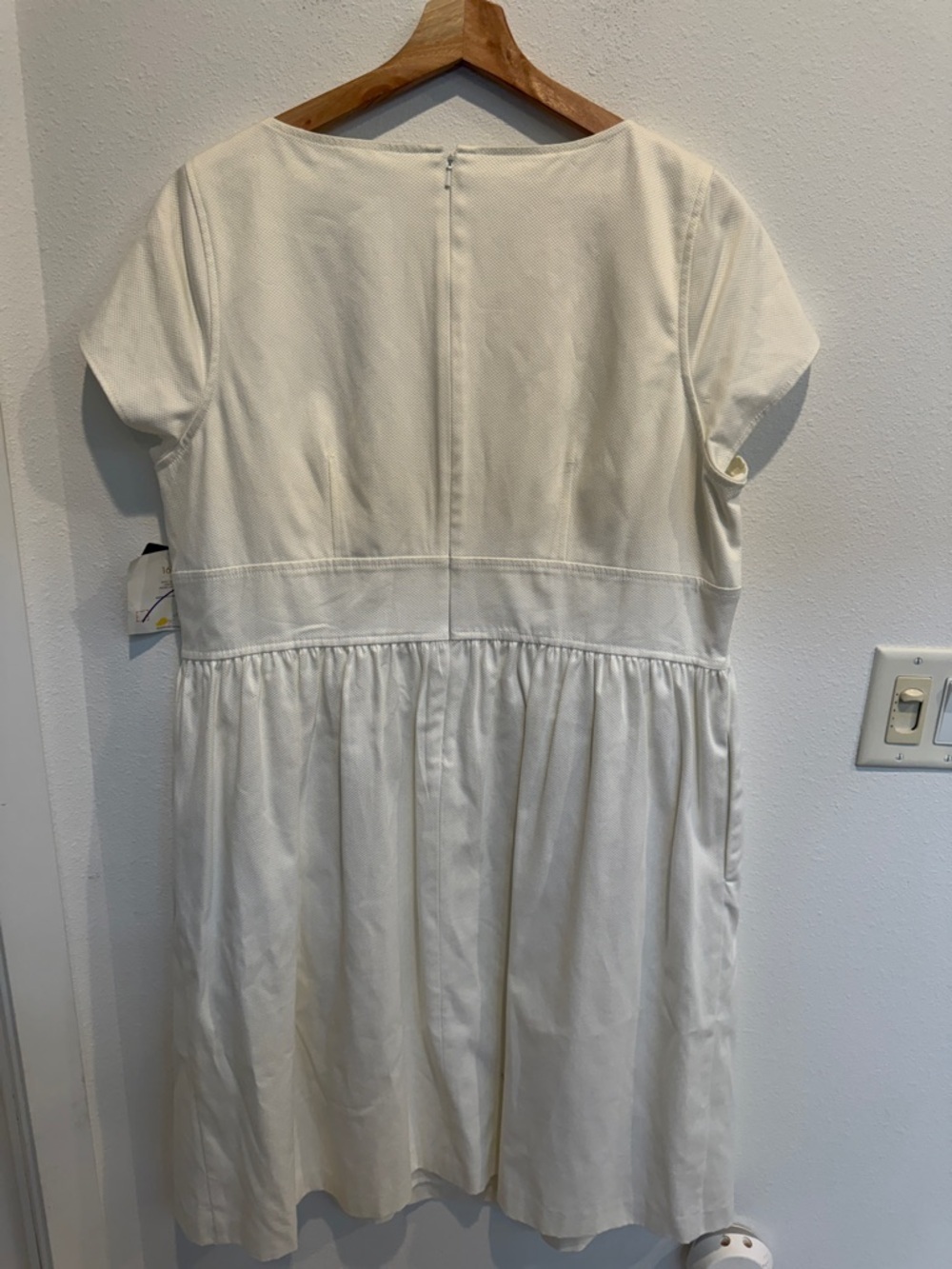 Liz Claiborne white Short Sleeve Midi Dress - Picture 4 of 4